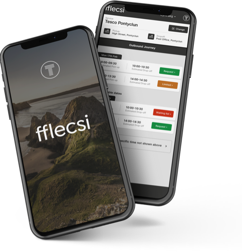 Image of flecsi app on a smartphone